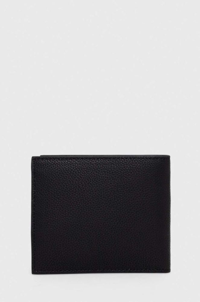 Шкіряний гаманець Armani Exchange чоловічий колір чорний (3438301) фото 2