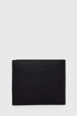 Шкіряний гаманець Armani Exchange чоловічий колір чорний (3438301)