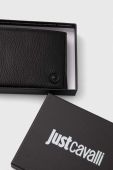 Шкіряний гаманець Just Cavalli чоловічий колір чорний (3538256)