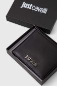Шкіряний гаманець Just Cavalli чоловічий колір чорний (3538257)