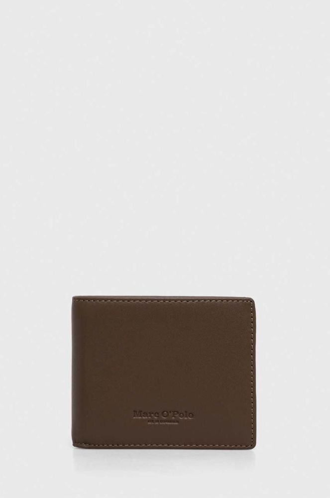 Шкіряний гаманець Marc O'Polo чоловічий колір коричневий (3538259)
