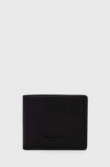 Шкіряний гаманець Marc O'Polo чоловічий колір чорний (3538258)