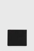 Шкіряний гаманець HUGO чоловічий колір чорний (3486396)