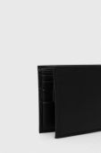 Шкіряний гаманець BOSS чоловічий колір чорний (3558244)