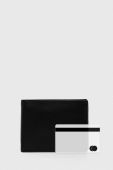 Шкіряний гаманець Sisley чоловічий колір чорний (3602452)