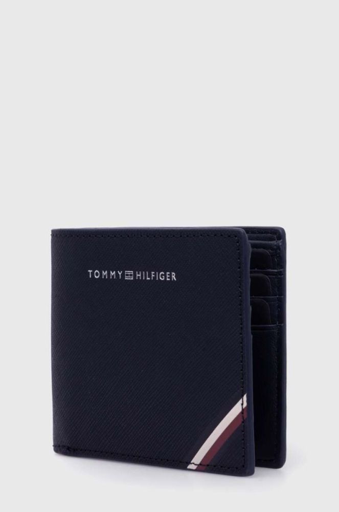 Шкіряний гаманець Tommy Hilfiger чоловічий колір синій (3442564) фото 2