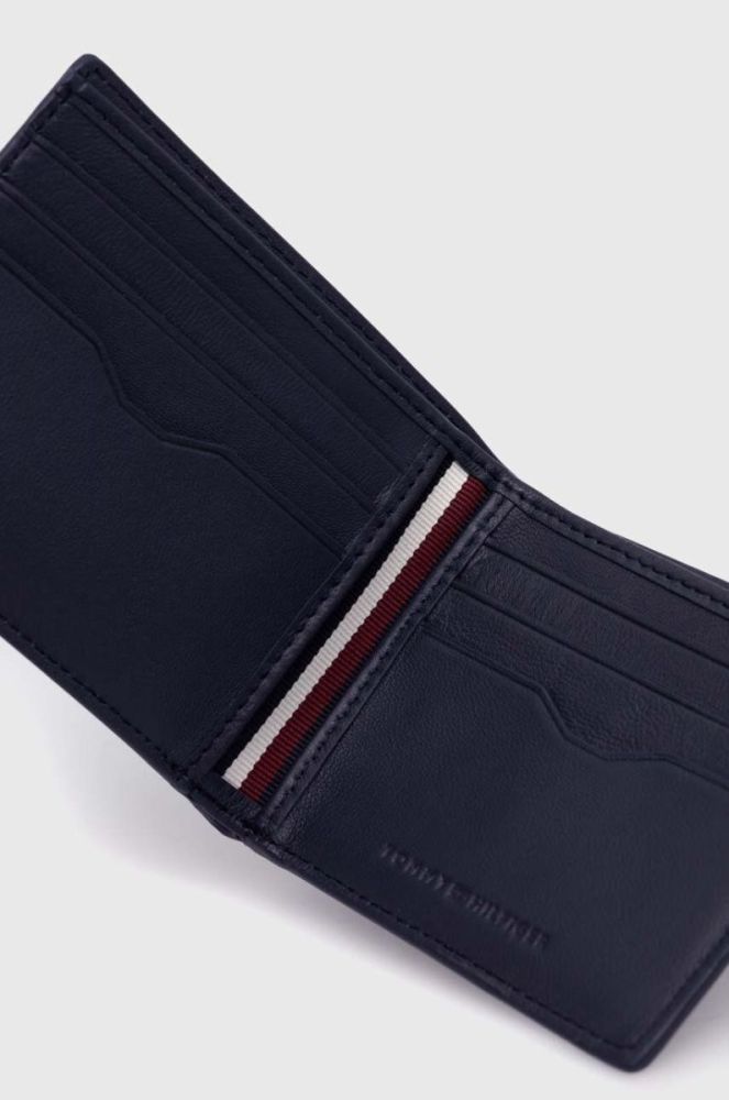 Шкіряний гаманець Tommy Hilfiger чоловічий колір синій (3442564) фото 4