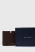 Шкіряний гаманець Tommy Hilfiger чоловічий колір коричневий (3421395)