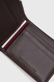 Шкіряний гаманець Tommy Hilfiger чоловічий колір коричневий (3425397)