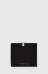 Шкіряний гаманець Tommy Hilfiger чоловічий колір чорний (3421396)