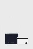 Шкіряний гаманець Tommy Hilfiger чоловічий колір синій (3512365)