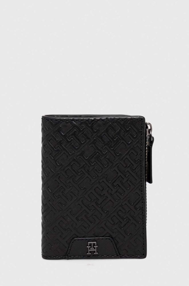 Шкіряний гаманець Tommy Hilfiger чоловічий колір чорний (3546980)