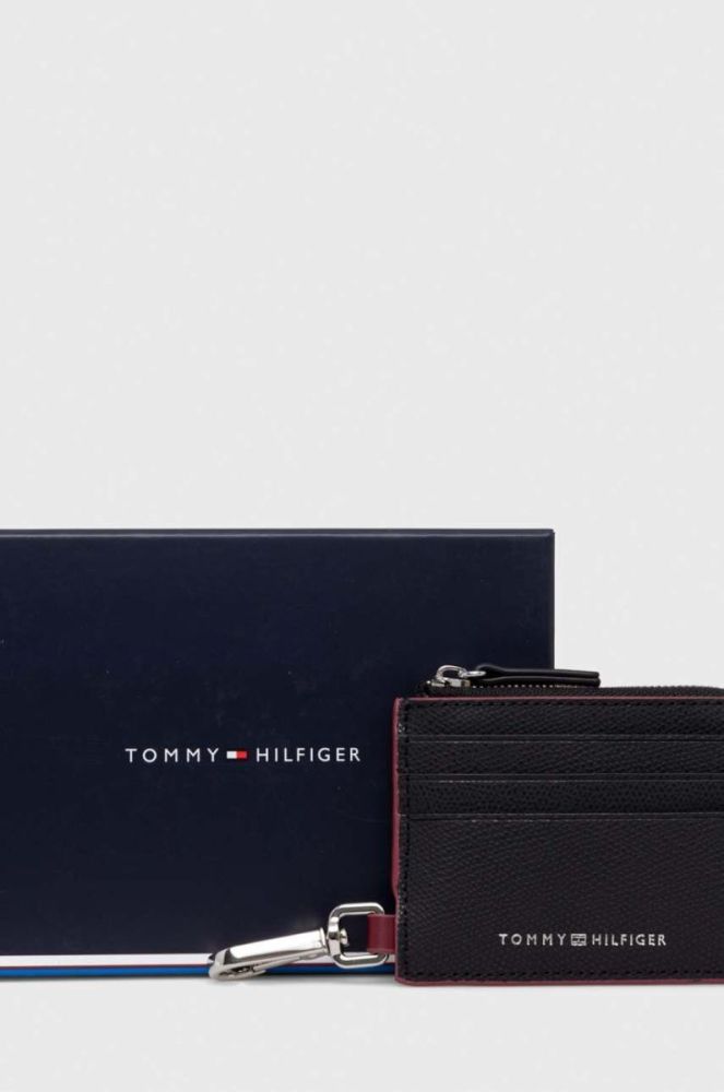 Шкіряний гаманець Tommy Hilfiger чоловічий колір чорний (3512366) фото 3