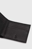 Шкіряний гаманець Polo Ralph Lauren чоловічий колір чорний (3593520)