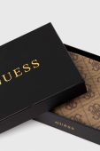 Шкіряний гаманець Guess чоловічий колір бежевий (3618354)
