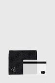 Шкіряний гаманець Guess чоловічий колір чорний (3618358)