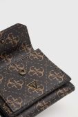 Шкіряний гаманець Guess чоловічий колір коричневий (3645341)