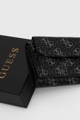 Шкіряний гаманець Guess чоловічий колір чорний (3645342)