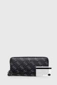 Шкіряний гаманець Guess чоловічий колір чорний (3648334)
