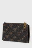 Шкіряний гаманець Guess чоловічий колір коричневий (3648338)