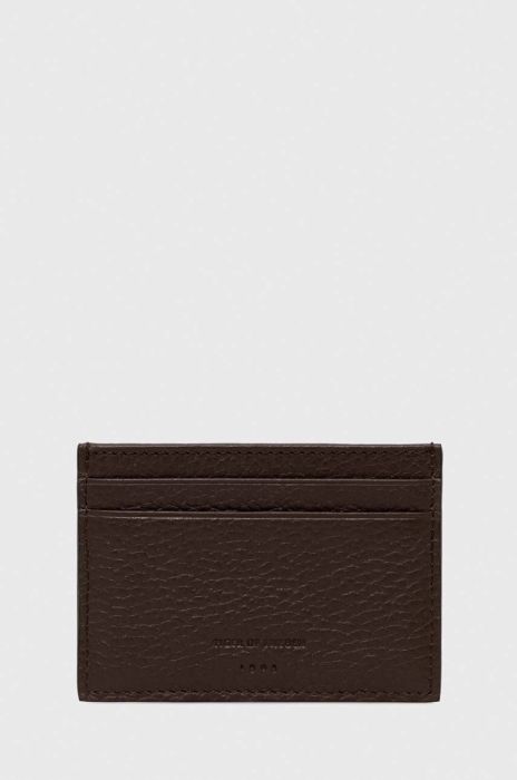 Шкіряний чохол на банківські карти Tiger Of Sweden колір коричневий