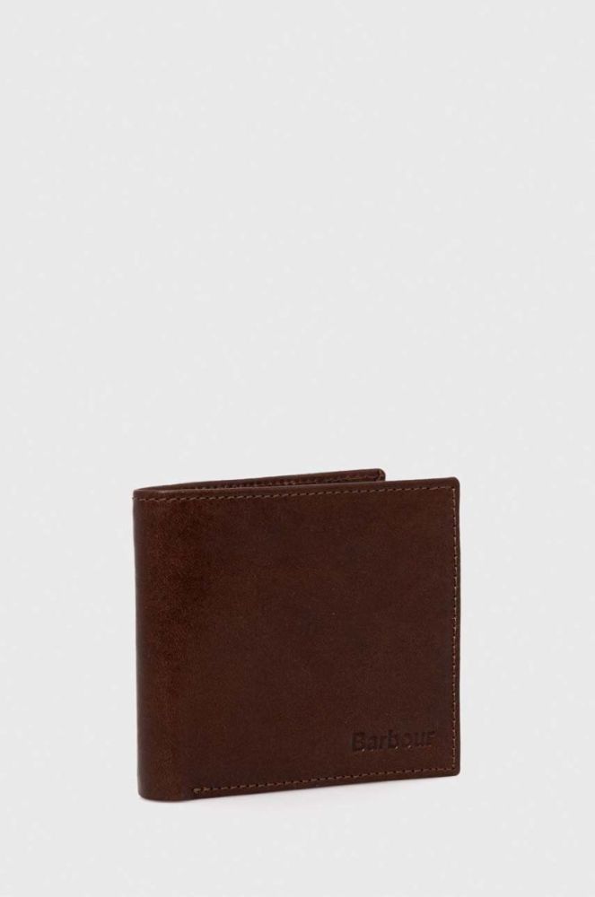 Colwell Leather Billfold Barbour колір коричневий фото 2