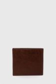 Шкіряний гаманець Barbour чоловічий колір коричневий (3575541)