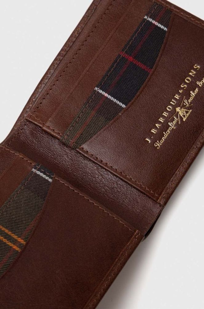 Colwell Leather Billfold Barbour колір коричневий фото 4