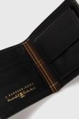 Шкіряний гаманець Barbour чоловічий колір чорний (3575542)