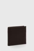Шкіряний гаманець Barbour чоловічий колір коричневий (3575543)