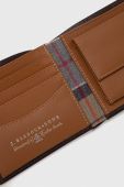 Шкіряний гаманець Barbour чоловічий колір коричневий (3575543)