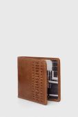 Шкіряний гаманець Pepe Jeans Arnold чоловічий колір коричневий
