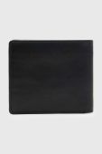 Шкіряний гаманець AllSaints MV507Z ATTAIN CARDHOLDER чоловічий колір чорний