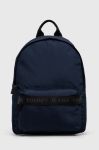 Рюкзак Tommy Jeans жіночий колір синій малий з принтом Рюкзак Tommy Jeans жіночий колір синій малий з принтом