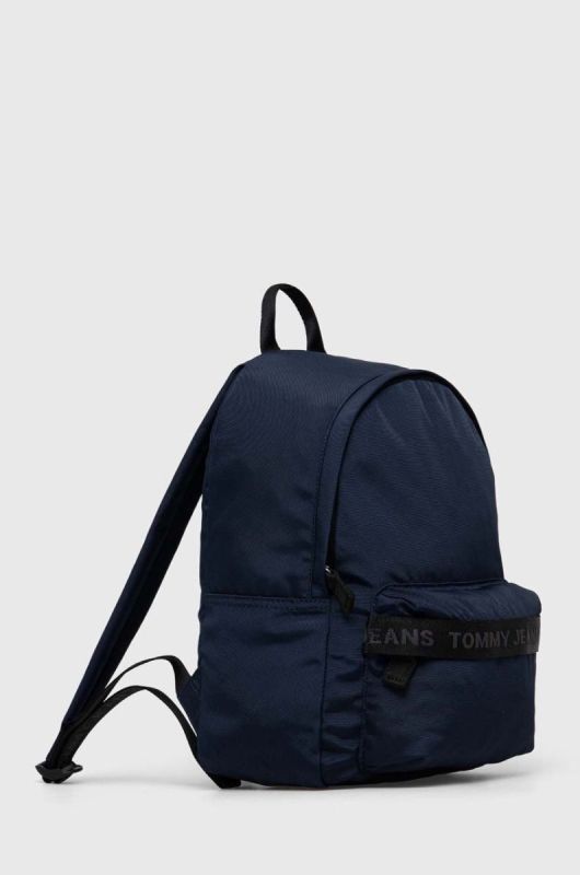 Рюкзак Tommy Jeans жіночий колір синій малий з принтом фото 2