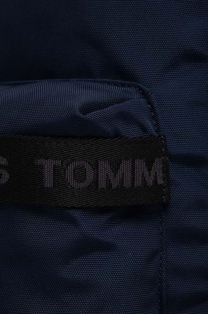 Рюкзак Tommy Jeans жіночий колір синій малий з принтом фото 4