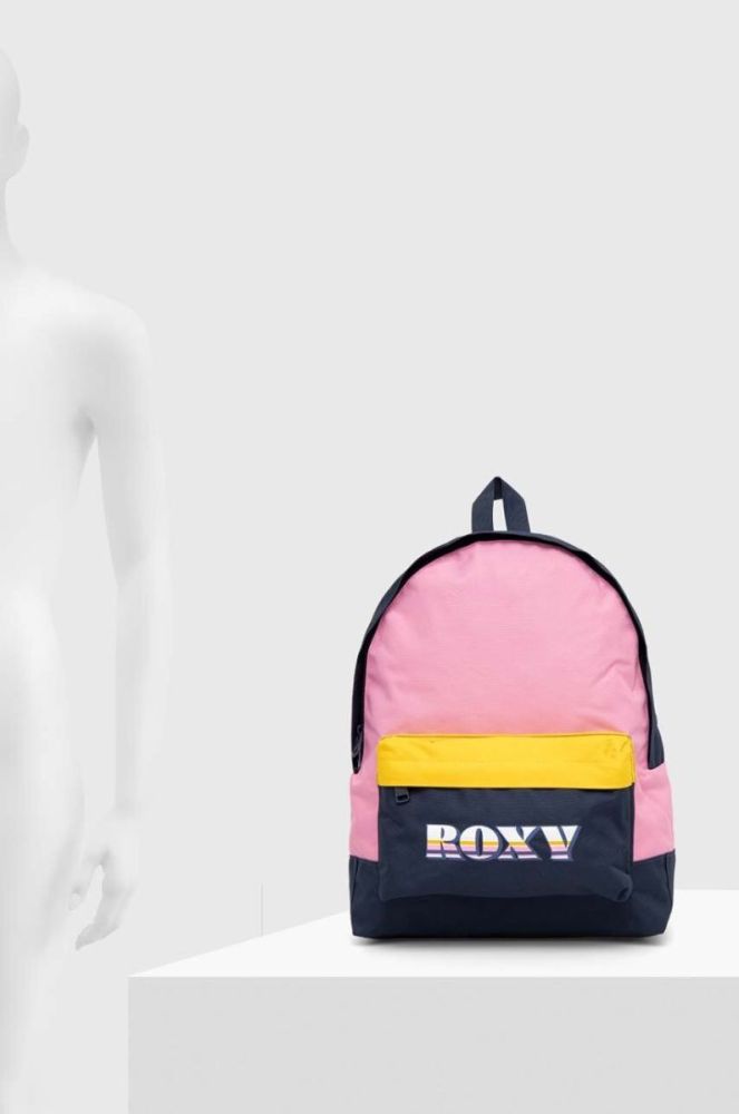 Рюкзак Roxy жіночий колір синій великий візерунок фото 6