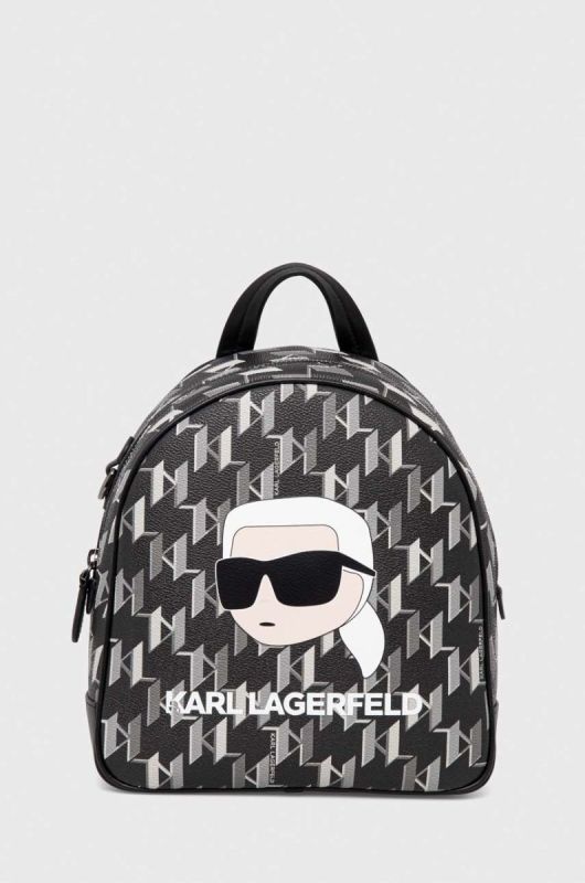 Рюкзак Karl Lagerfeld жіночий колір чорний малий візерунок