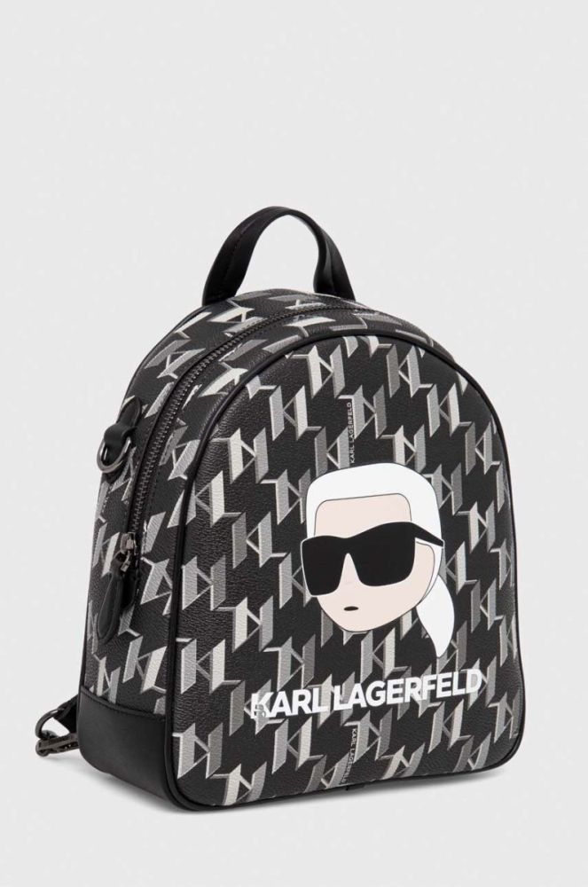 Рюкзак Karl Lagerfeld жіночий колір чорний малий візерунок фото 2
