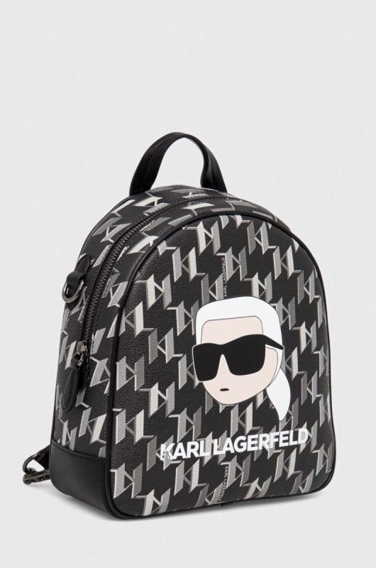 Рюкзак Karl Lagerfeld жіночий колір чорний малий візерунок фото 2