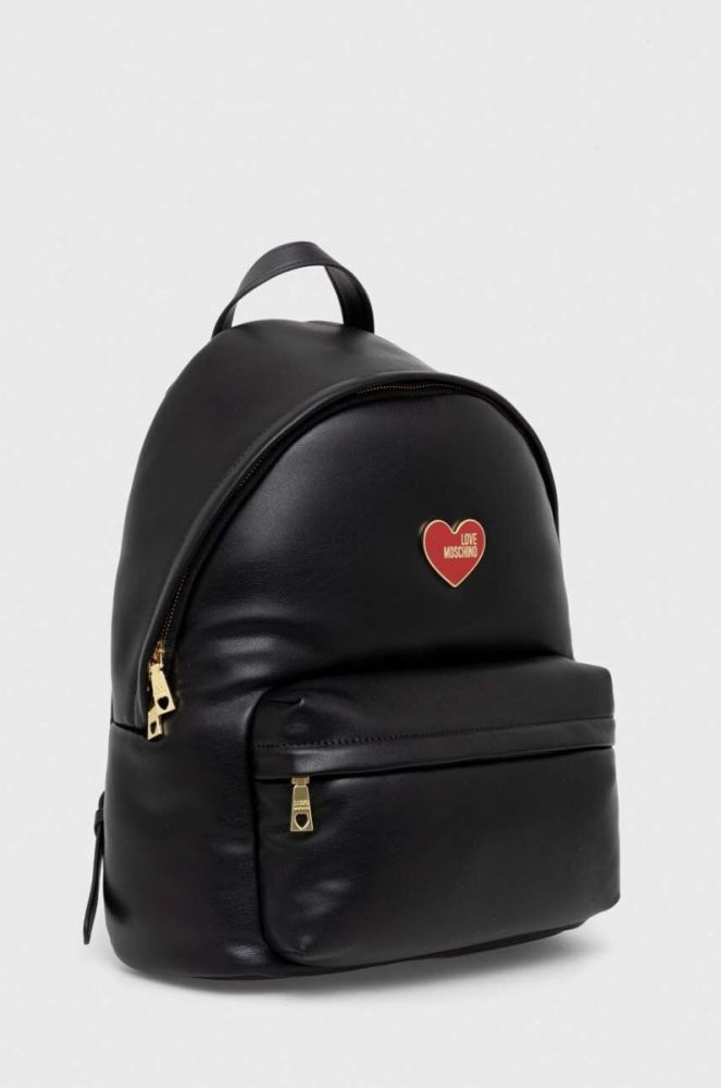 Рюкзак Love Moschino жіночий колір чорний великий однотонний фото 2