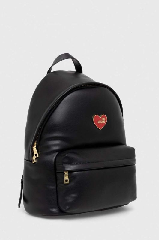 Рюкзак Love Moschino жіночий колір чорний великий однотонний фото 2