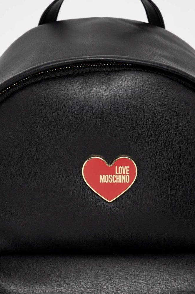 Рюкзак Love Moschino жіночий колір чорний великий однотонний фото 4