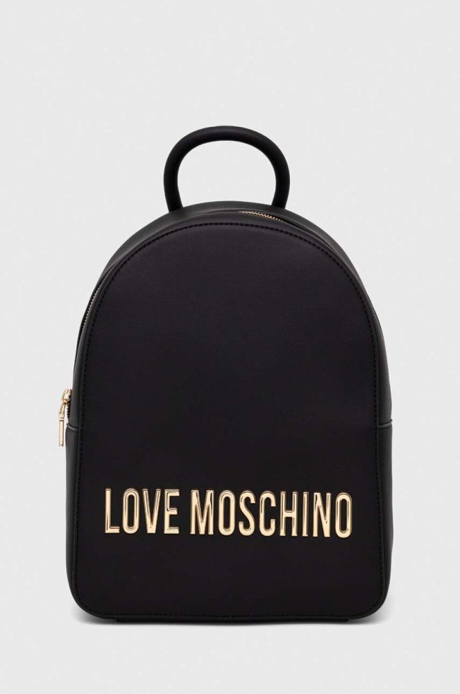 Рюкзак Love Moschino жіночий колір чорний малий з аплікацією (3486401)