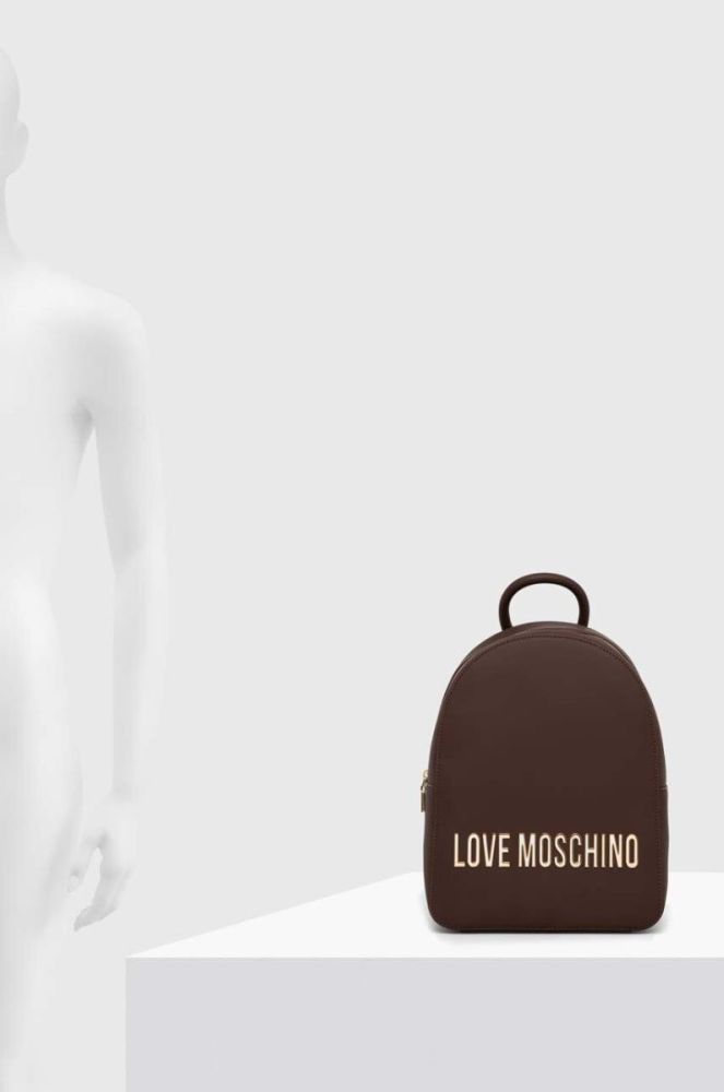 Рюкзак Love Moschino жіночий колір коричневий малий однотонний (3490030) фото 6