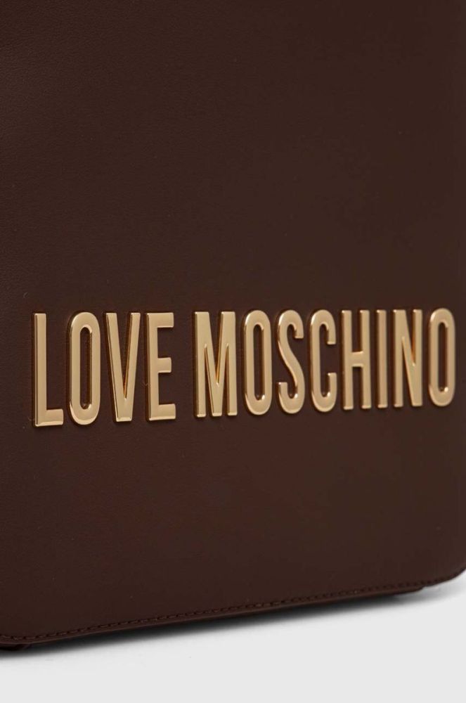 Рюкзак Love Moschino жіночий колір коричневий малий однотонний (3490030) фото 4