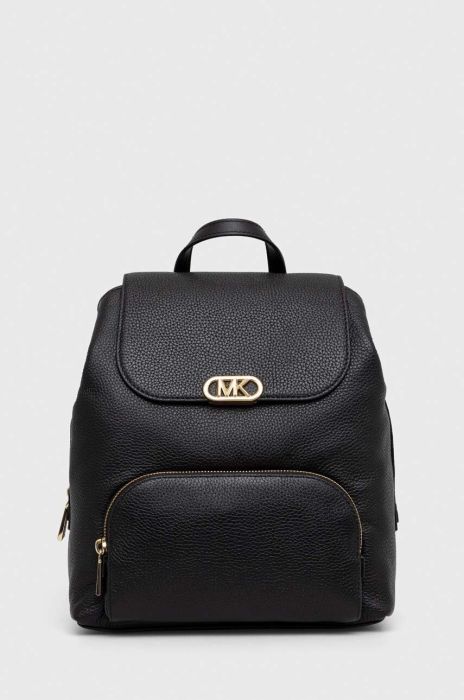 Шкіряний рюкзак MICHAEL Michael Kors жіночий колір чорний малий однотонний (3459246) Шкіряний рюкзак MICHAEL Michael Kors жіночий колір чорний малий однотонний (3459246)