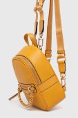 Шкіряний рюкзак MICHAEL Michael Kors жіночий колір жовтий малий однотонний Шкіряний рюкзак MICHAEL Michael Kors жіночий колір жовтий малий однотонний