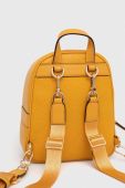 Шкіряний рюкзак MICHAEL Michael Kors жіночий колір жовтий малий однотонний Шкіряний рюкзак MICHAEL Michael Kors жіночий колір жовтий малий однотонний