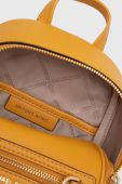 Шкіряний рюкзак MICHAEL Michael Kors жіночий колір жовтий малий однотонний Шкіряний рюкзак MICHAEL Michael Kors жіночий колір жовтий малий однотонний